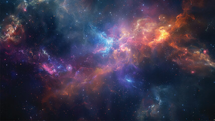 Wall Mural - nebula and galaxies in space. abstract cosmos galaxy background