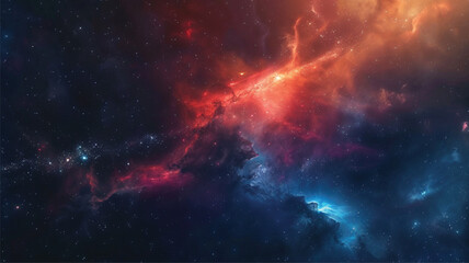 Wall Mural - nebula and galaxies in space. abstract cosmos galaxy background