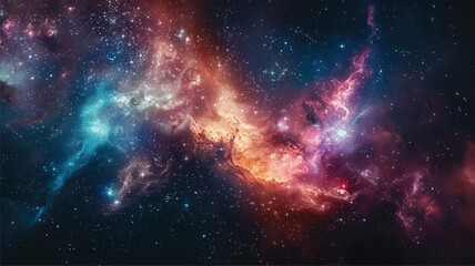 Wall Mural - nebula and galaxies in space. abstract cosmos galaxy background