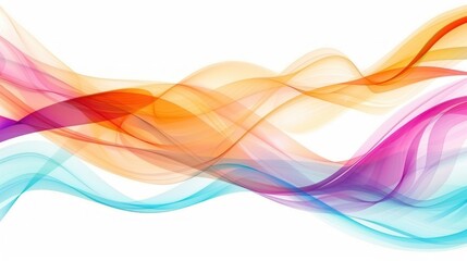 abstract colorful music waves ,abstract spectrum vector lines white background. transparent design e