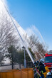 消防車の放水イベント