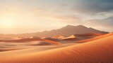 Fototapeta  - Desert landscape with towering sand dunes