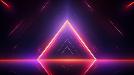 Aufkleber - Abstract background in minimalistic style with neon accents  AI generated illustration