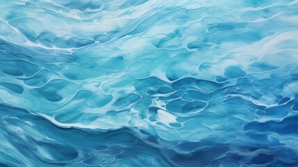 Poster - abstract blue color water wave pure natural swirl pattern texture background photography  AI generated illustration