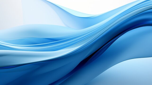 Abstract digital art in cool blue tones evoking a sense of calm and modernity in a visual composition  AI generated illustration
