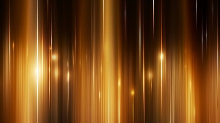 Leinwandbilder - Abstract glowing gold vertical lighting lines on dark background with lighting effect and sparkle with copy space for text Luxury design style  AI generated illustration