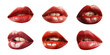 © degungpranasiwi - Collection of women's lips isolated on a transparent background, PNG