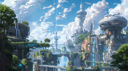 Wall Mural - Future Cities