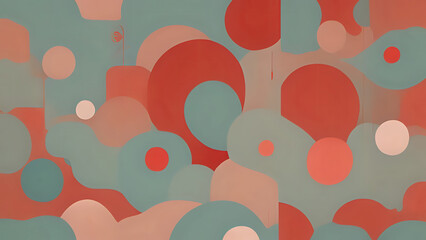 Wall Mural - abstract background with circles. pastel color