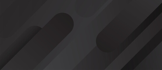 Poster - Abstract black geometric background. Modern banner concept.