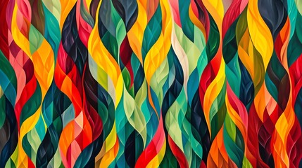 Wall Mural - Colorful abstract geometric background