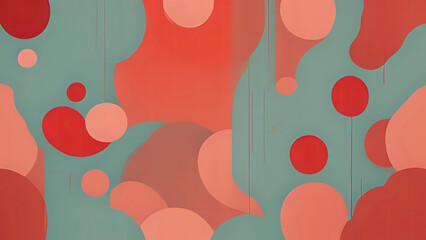 Wall Mural - abstract background with circles. pastel color