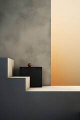 Poster - Artistic display of minimalism in an abstract background  AI generated illustration