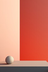 Leinwandbilder - Artistic display of minimalism in an abstract background AI generated illustration