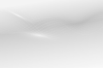 gray white background with shiny smooth wavy lines design