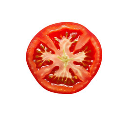 Wall Mural - slice of tomato isolated