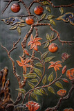 Fototapeta  - Beautiful low relief stucco flowers a002