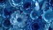 Blue Paper Flowers Backdrop - Heartfelt Messages for Women