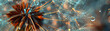 Seed dispersal of a dandelion, delicate details captured,