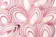 beautiful fresh sliced red onions background