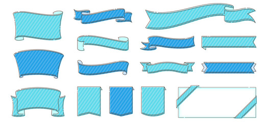 Wall Mural - Line drawing diagonal striped ribbon material
