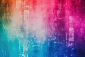Poster - Colorful vintage 4K background with grainy gradient and lo fi VHS glitch texture.