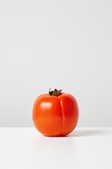 Wall Mural - One tomato on white background. 