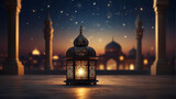 Fototapeta  - lantern islamic background