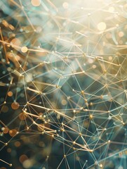 Poster - A Network of Interconnected Ideas - Abstract Connections and Creativity Art.