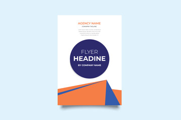 Poster - Business Flyer Layout with Orange Accents