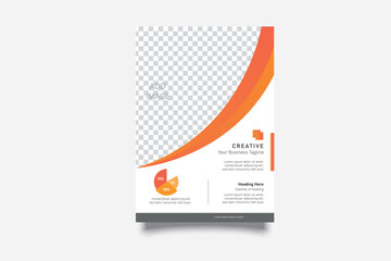 Poster - Corporate business flyer, Flyer cover design, Annual report, Corporate presentation, Digital marketing layout, Digital marketing flyer, Business brochure template design with mockup