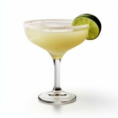 Wall Mural - Tommy's Margarita Cocktail, isolated on white background