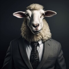 Poster - Sheep in a suit