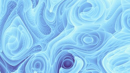 Poster - Blue Seamless Line Art Abstract Background. animation. 4k looping footage