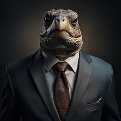 Wall Mural - Turtle in a suit
