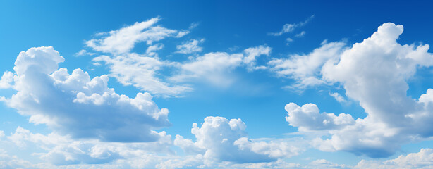 Wall Mural - blue sky with white cloud background. white cloud with blue sky background