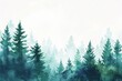 Dense Forest Landscape Painting