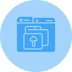 Poster - Upload File Vector Icon