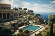 Opulent Roman villa by the Mediterranean Sea