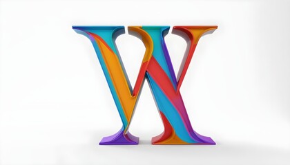 Wall Mural - 3d of alphabet letter 