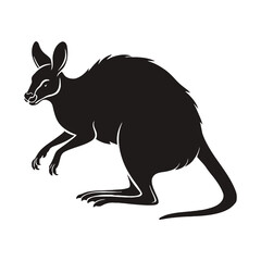 Wall Mural - Wallaby Silhouette