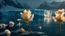 Iceberg In Lake