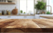 wooden kitchen counter on white background in the style 912eb0a5-6058-4b17-bca0-71898bb91c79
