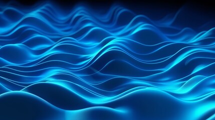 Abstract wave of digital weave lines connecting network dots and dark background . Modern 3D mesh pattern design geometric showing futuristic computer science technology concepts .
