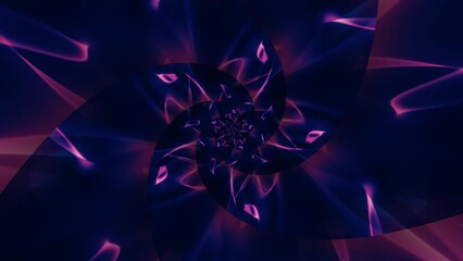 Poster - Animated neon glowing mystical light. Colorful laser show seamless loop 4K border. Futuristic light effect. VJ backdrop for club, show, music video, presentation, perfume, game. Glow swirl design