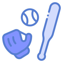 Poster - baseball equipment icon