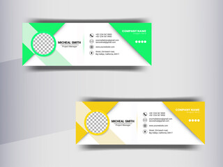 morden email signature template design