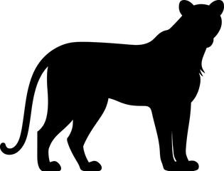 Wall Mural - Lioness silhouette