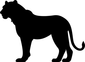 Wall Mural - Lioness silhouette