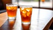 A frosted glass of iced tea on a cozy cafÃ© table 2 (13)